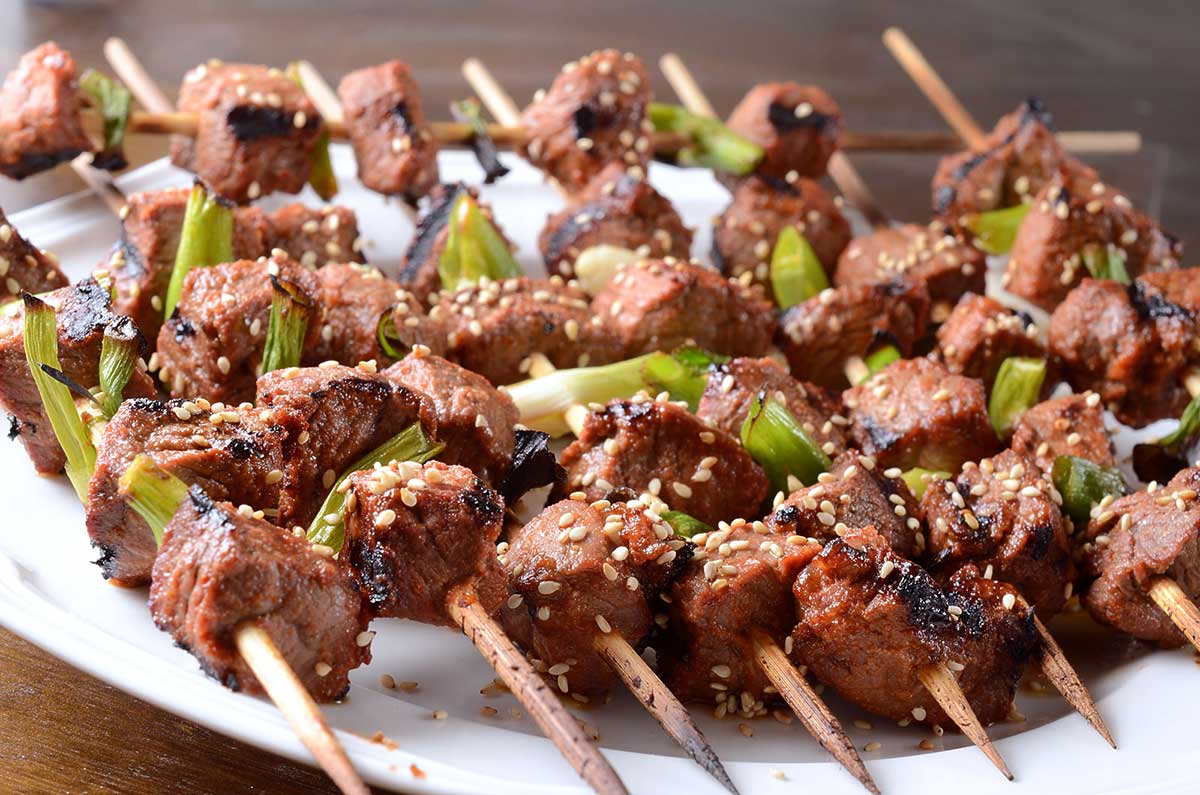 Sriracha Beef Skewers - Life