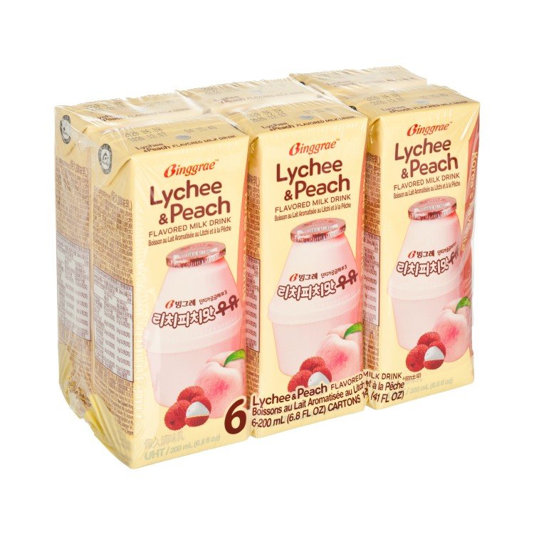 BINGGRAE | LYCHEE & PEACH MILK | 士多 Ztore