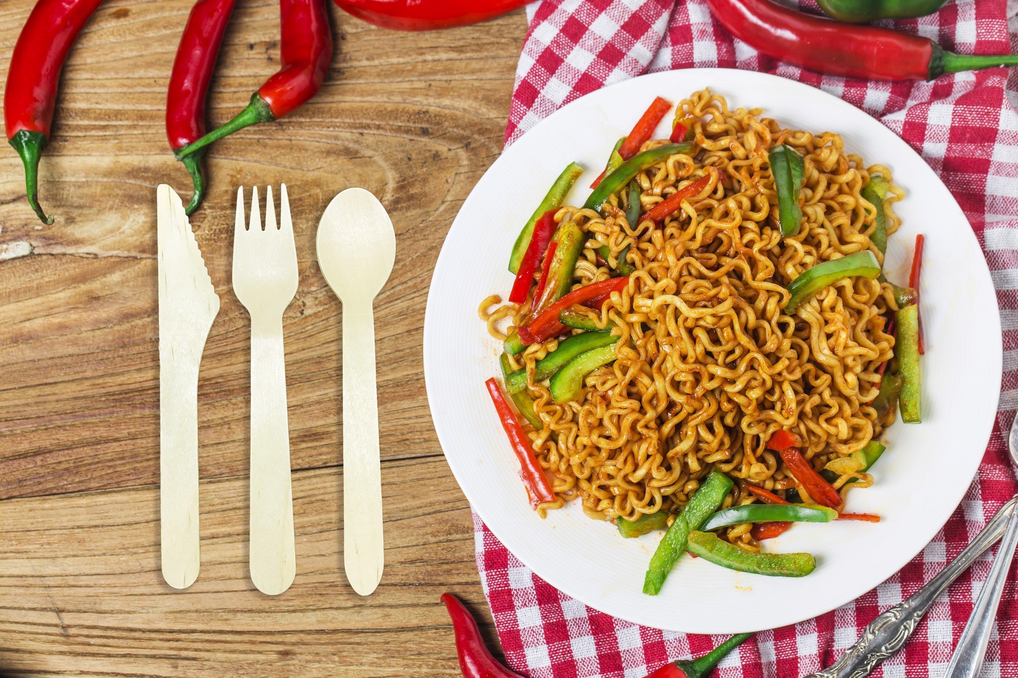 Dao gỗ, muỗng gỗ, nĩa gỗ dùng một lần- Sỉ & Lẻ Giá sốc - Uncle Bills