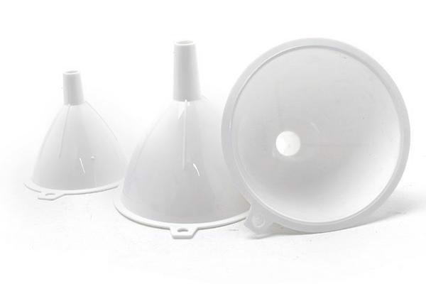 Phễu Nhựa Màu Trắng Có Tay Cầm Bộ 3 Cái