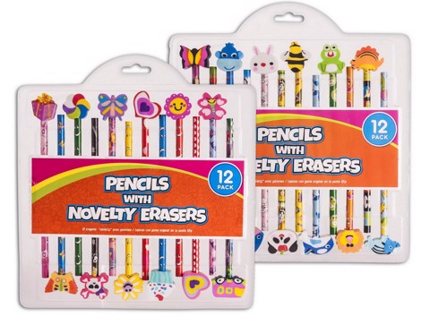 Bộ 12 Bút Chì Có Đầu Tẩy Ngộ Nghĩnh - Uncle Bills