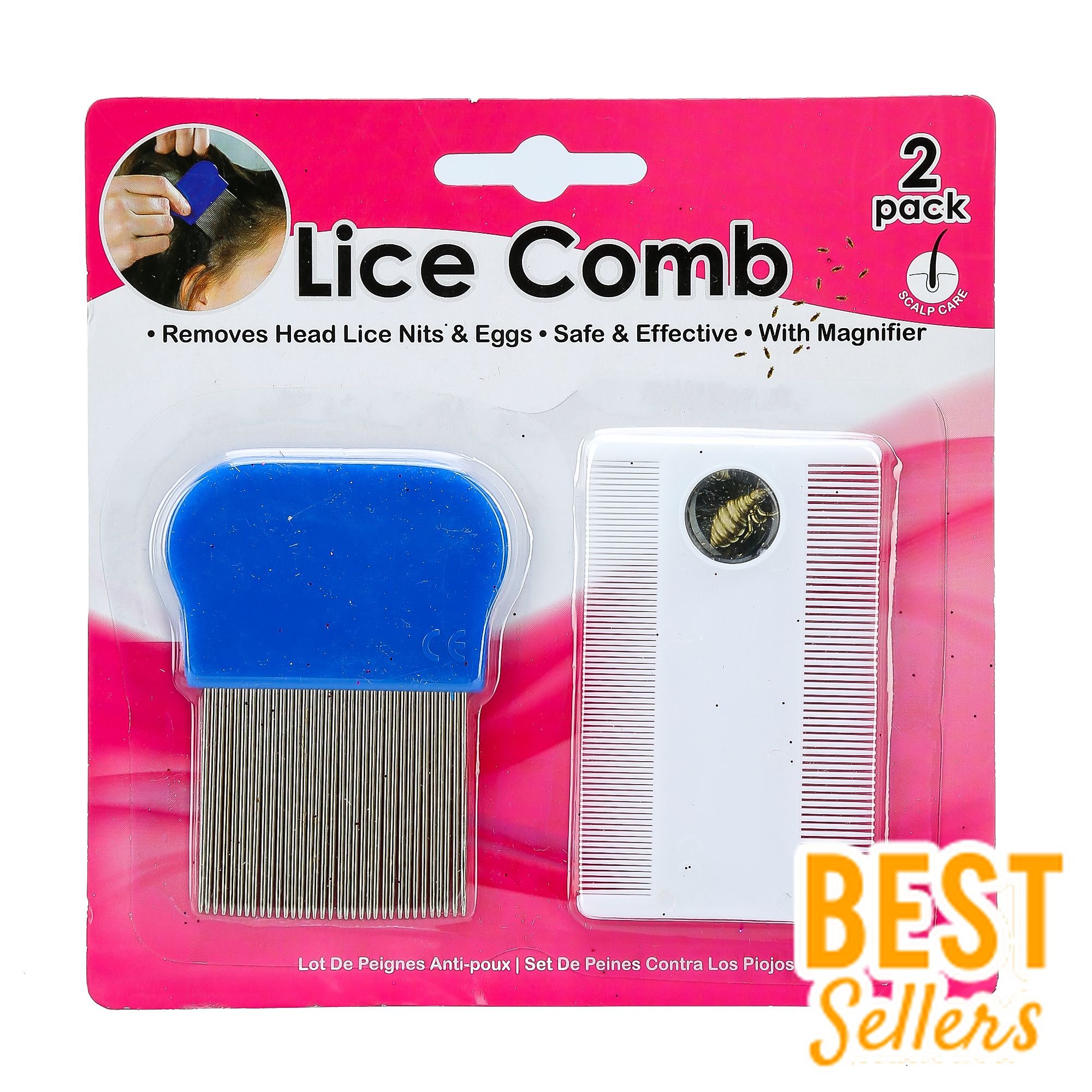 Lược chải chí 2 cái/bộ - Uncle Bills