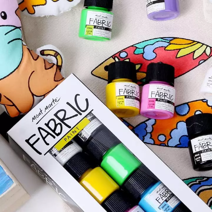 Màu vẽ vải Mont Marte Fabric Paint - bộ 8 màu | Lazada.vn