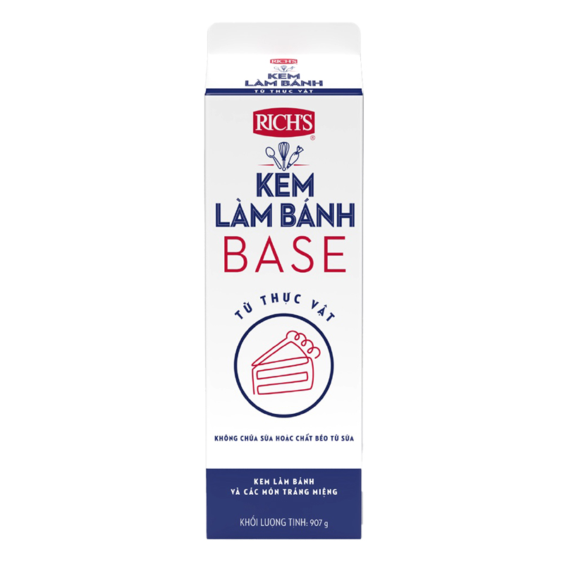 Kem Làm Bánh Rich's Whip Topping Base Hộp 907g - HavaMall - Siêu Thị ...