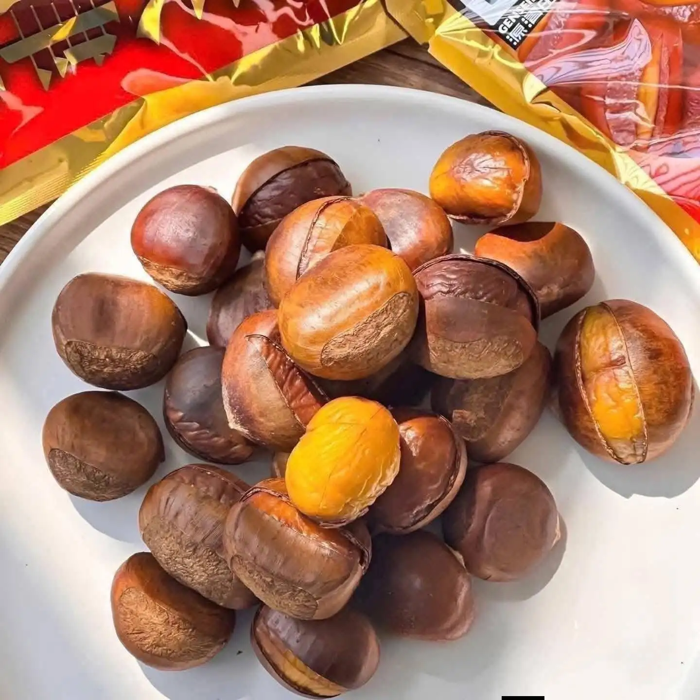 Hạt Dẻ Hữu Cơ Hấp Nguyên Vị Oehserka 260g – Organic Roasted Chestnuts